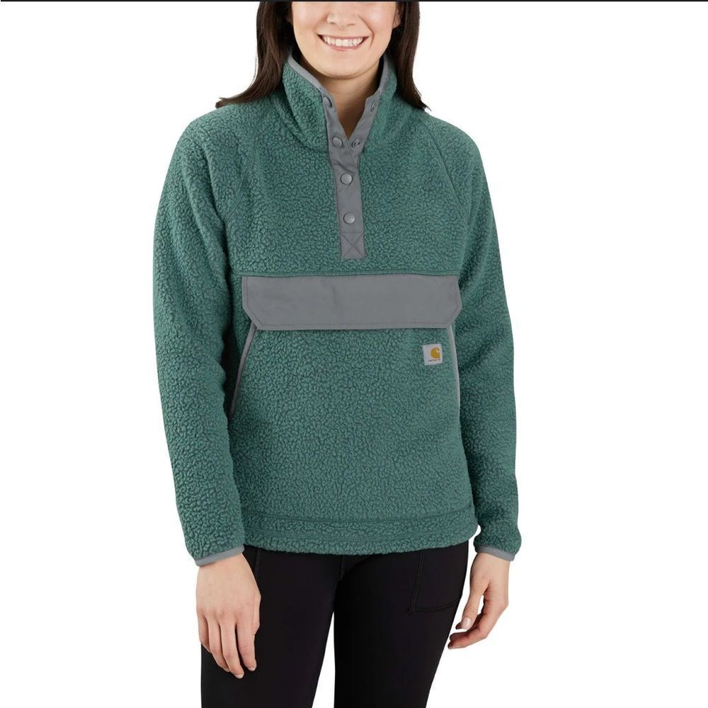 NWT Carhartt Womens Relaxed Fit Fleece Pullover Sweatshirt Sz M (8-10)